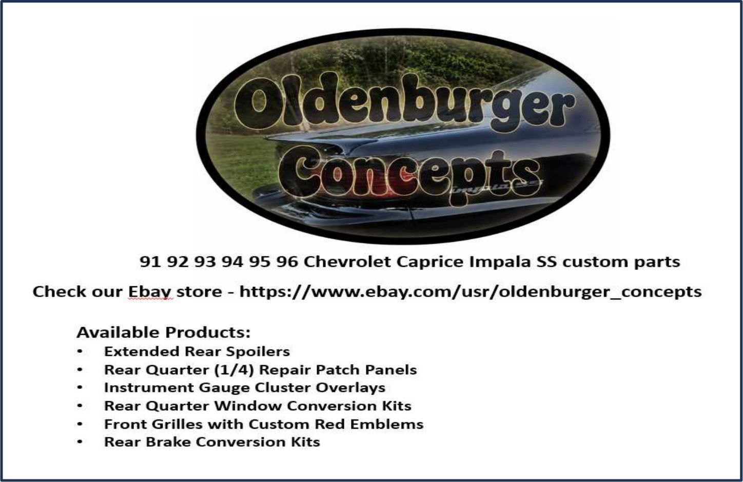 Oldenburger Concepts — ISSCA 2026 Nationals marketing partner